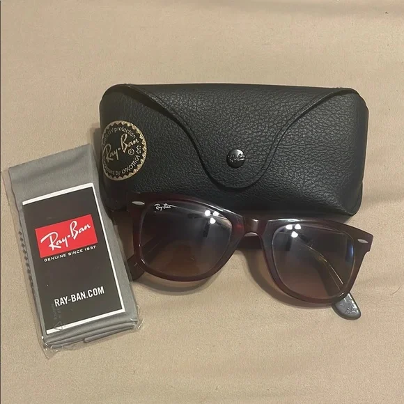 Ray-Ban | Accessories | Rayban Burgundy Sunglasses With  display picture 3
